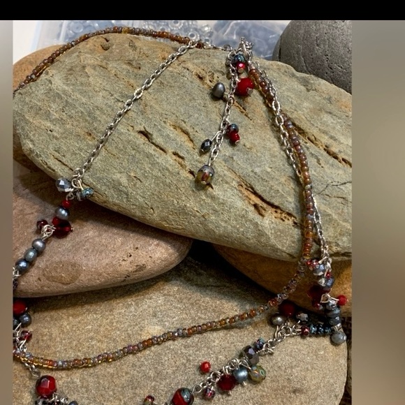 Czech Glass Dragonfly Necklace Duo - Picture 6 of 7